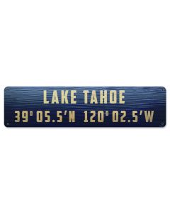 Lake Tahoe Vintage Sign, Travel, Metal Sign, Wall Art, 20 X 5 Inches