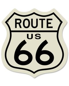 Route US 66 Vintage Sign, Street Signs, Metal Sign, Wall Art, 15 X 15 Inches