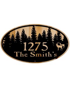 Personalized Name Number, Home & Garden, Metal Sign, Wall Art, 28 X 16 Inches