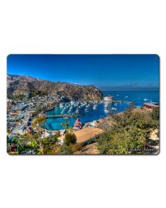 ISLAND VIEW CATALINA ISLAND Vintage Sign, Other, Metal Sign, Wall Art, 18 X 12 Inches