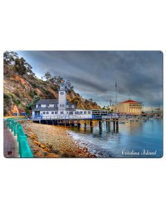 Lighthouse Catalina Island Satin Vintage Sign, Other, Metal Sign, Wall Art, 36 X 24 Inches