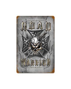 Road Warrior Vintage Sign, Aviation, Metal Sign, Wall Art, 12 X 18 Inches