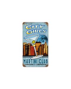 City Girls Vintage Sign, Other, Metal Sign, Wall Art, 8 X 14 Inches