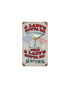 Ladys Gotta Do Vintage Sign, Other, Metal Sign, Wall Art, 8 X 14 Inches