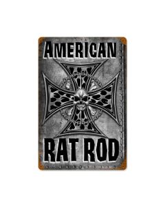 American Rat Rod Vintage Sign, Other, Metal Sign, Wall Art, 12 X 18 Inches