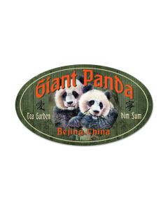 Giant Panda Vintage Sign, Other, Metal Sign, Wall Art, 24 X 14 Inches
