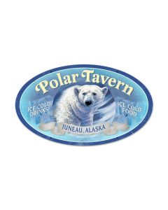 Polar Tavern Vintage Sign, Other, Metal Sign, Wall Art, 24 X 14 Inches