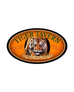Tiger Tavern Vintage Sign, Other, Metal Sign, Wall Art, 24 X 14 Inches