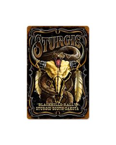 Sturgis Vintage Sign, Other, Metal Sign, Wall Art, 12 X 18 Inches