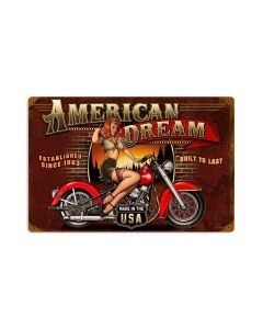 American Dream Vintage Sign, Other, Metal Signs, Wall Art, 18 X 12 Inches