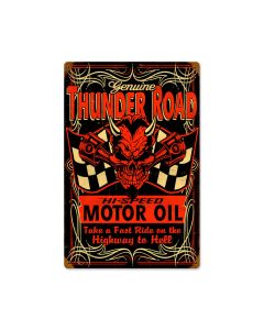 Thunderroad Vintage Sign, Other, Metal Sign, Wall Art, 12 X 18 Inches