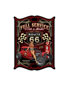 Full Service Vintage Sign, Automotive, Metal Sign, Wall Art, 14 X 19 Inches