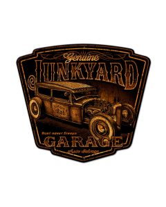 Junk Yard Vintage Sign, Automotive, Metal Sign, Wall Art, 14 X 19 Inches