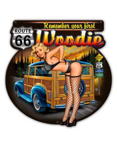 Woodie 2, New Products, Metal Sign, Wall Art, 14 X 14 Inches