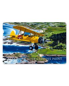 Stearman Cypress Point Vintage Sign, Aviation, Metal Sign, Wall Art, 18 X 12 Inches