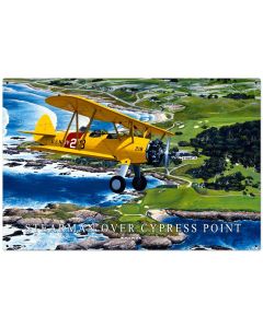Stearman Cypress Point XL Vintage Sign, Aviation, Metal Sign, Wall Art, 36 X 24 Inches
