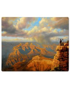 Grand Canyon, Aviation, Metal Sign, Wall Art, 30 X 24 Inches