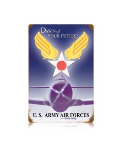Dawn Of Your Future Vintage Sign, Military, Metal Sign, Wall Art, 12 X 18 Inches