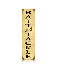 Bait And Tackle Vintage Sign, Humor, Metal Sign, Wall Art, 5 X 20 Inches