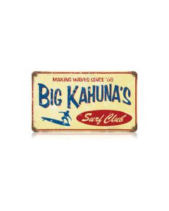 Big Kahuna Vintage Sign, Humor, Metal Sign, Wall Art, 14 X 8 Inches