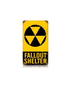 Fallout Shelter Vintage Sign, Military, Metal Sign, Wall Art, 8 X 14 Inches