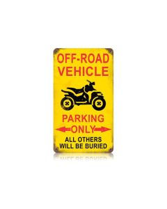 Off Road Parking Vintage Vintage Sign, Humor, Metal Sign, Wall Art, 8 X 14 Inches