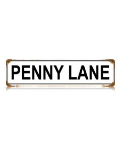 Penny Lane Vintage Sign, Street Signs, Metal Sign, Wall Art, 20 X 5 Inches