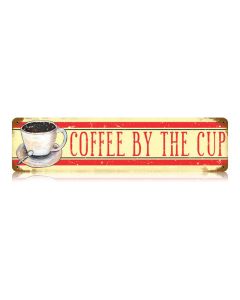 Coffee Vintage Sign, Oil & Petro, Metal Signs, Wall Art, 20 X 5 Inches