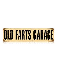 Old Farts Garage Vintage Sign, Oil & Petro, Metal Sign, Wall Art, 20 X 5 Inches