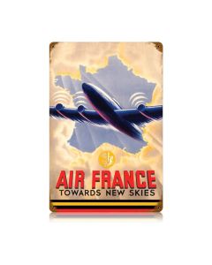Air France Vintage Sign, Aviation, Metal Sign, Wall Art, 12 X 18 Inches