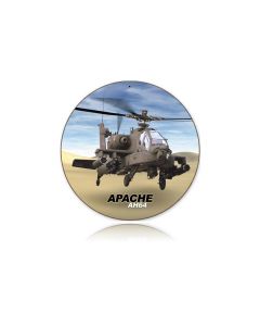 Apache Vintage Sign, Aviation, Metal Sign, Wall Art, 14 X 14 Inches