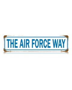 The Air Force Way Vintage Sign, Aviation, Metal Sign, Wall Art, 20 X 5 Inches