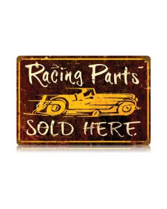 Racing Parts Vintage Sign, Transportation, Metal Sign, Wall Art, 18 X 12 Inches