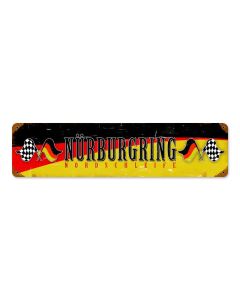 Nurburing Vintage Sign, Transportation, Metal Sign, Wall Art, 20 X 5 Inches
