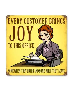Every Customer Vintage Sign, Oil & Petro, Metal Sign, Wall Art, 12 X 12 Inches
