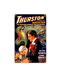Thurston Spirits Come Back Vintage Sign, Oil & Petro, Metal Sign, Wall Art, 12 X 18 Inches