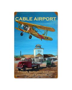 Cable Airport, Other, Metal Sign, Wall Art, 12 X 18 Inches