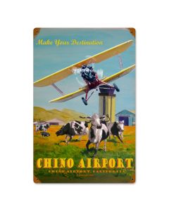 Chino Airport, Other, Metal Sign, Wall Art, 12 X 18 Inches