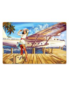 Sea Plane, Other, Metal Sign, Wall Art, 18 X 12 Inches