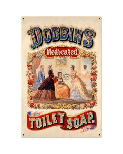 Dobbins Medicated Soap Vintage Sign, Home & Garden, Metal Sign, Wall Art, 24 X 36 Inches