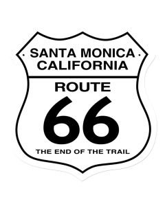 Santa Monica Vintage Sign, Street Signs, Metal Signs, Wall Art, 28 X 28 Inches