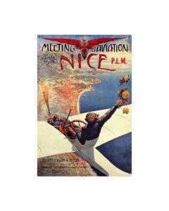 Nice Air Show Vintage Sign, Aviation, Metal Sign, Wall Art, 24 X 36 Inches