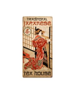 Tea House Vintage Sign, Home & Garden, Metal Sign, Wall Art, 18 X 36 Inches
