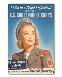 Cadet Nurse Corps 12 x 18 Satin