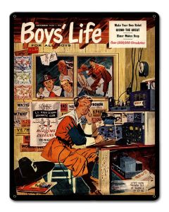 Boys Life Ham Radio 1956 12 x 15 Satin