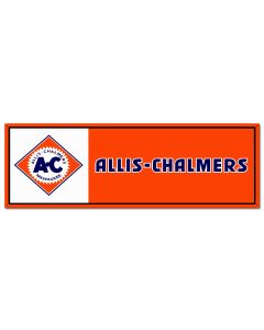 Allis Chalmers Orange 36 x 12 Custom Shape