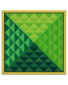 Green Pyramid Quilt