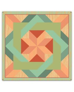 Box In Box Quilt Green