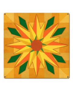 Southwest Sunflower Quilt 18 x 18 Custom Shape