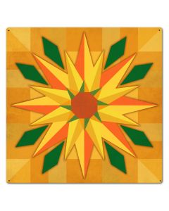 Southwest Sunflower Quilt 24 x 24 Custom Shape